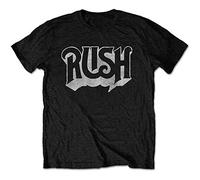Rush - T-Shirt # S Unisex Black # Logo