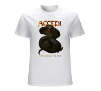 RUSHUI Accept Too Mean To Die Men's Short Sleeve T-Shirt Top Size S