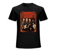 RUSHUI Canned Heat On The Road Again Men's Short Sleeve Cotton Shirt for Sport Size S