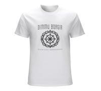 RUSHUI Dimmu Borgir Heavenly Perverses Men's Short Sleeve Cotton Shirt for Sport Size L