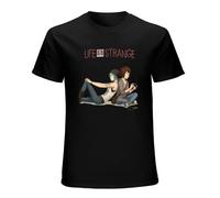 RUSHUI Life Is Strange Cool Design Men's Short Sleeve Cotton Shirt for Sport Size L