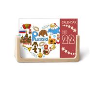 Rusia Acordeón Basil's Cathedral 2022 Calendario de escritorio Planificador de 12 meses