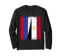 Rusia Egipto Media Bandera Patrimonio Egipcio Ruso Manga Larga