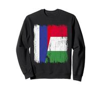 Rusia Italia Media Bandera Orgullo Ruso Italiano Orgullo Sudadera