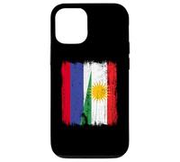 Rusia Kurdistán Media Bandera Rusa Kurdo Heritage Jersey Carcasa para iPhone 12/12 Pro