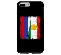 Rusia Kurdistán Media Bandera Rusa Kurdo Heritage Jersey Carcasa para iPhone 7 Plus/8 Plus