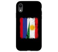 Rusia Kurdistán Media Bandera Rusa Kurdo Heritage Jersey Carcasa para iPhone XR