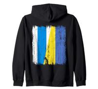 Rusia Libre Ucrania Media Bandera Oposición Rusa Ucrania Sudadera con Capucha