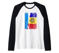 Rusia Oposición Moldavia Media Bandera Camiseta Manga Raglan