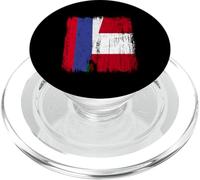 Rusia Perú Media Bandera Rusa Peruana Heritage Jersey PopSockets PopGrip para MagSafe