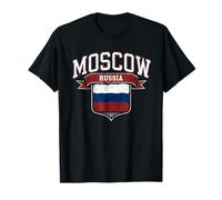 Rusia Regalo Mujeres Men Flaj Moscú Russki Rusia Camiseta