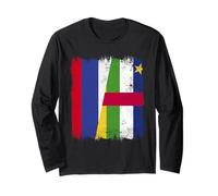 Rusia República Centroafricana Media Bandera Raíces Rusas Car Manga Larga