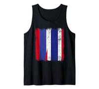 Rusia Tailandia Media Bandera Raíces Rusas Tailandesas Camiseta sin Mangas