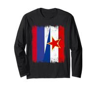 Rusia Yugoslavia Media Bandera Patrimonio yugoslavo Ruso Manga Larga