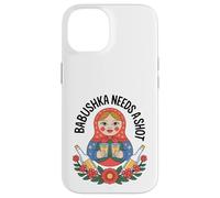 Ruso Abuela Khokhloma Muñeca Matroska BabushkaVodka Carcasa para iPhone 14