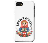 Ruso Abuela Khokhloma Muñeca Matroska BabushkaVodka Carcasa para iPhone SE (2020) / 7/8