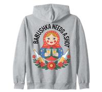 Ruso Abuela Khokhloma Muñeca Matroska BabushkaVodka Sudadera con Capucha