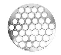 Ruso Ravioli Maker Dumplings Mold Aleación de Aluminio Pelmeni Maker Mold Pelmeni Meat Dumpling 37 Agujeros Fácil de Limpiar (Plata)