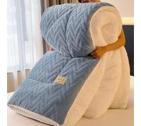 Rusopobe Edredones de Invierno Tamaño Queen Edredón de Sherpa Extra Cálido y Supersuave Edredón Acolchado Mullido Edredón Reversible de Lana de Cordero(E,180x220cm/3.0kg)