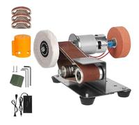 Lijadora de Banda de Banco Mejorada, Afiladora de Cuchillos de 15 grados lijadora Eléctrica Pulidora con 7 Velocidades Ajustables para pulir cuchillos de metal y madera