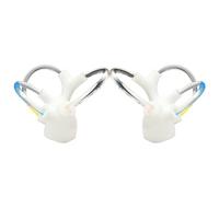 Rusopobe Modelo de Canal semicircular del oído, Canal semicircular coclear y Modelo anatómico Abierto vestibular para Estudio anatómico, Suministros de educación científica(A Pair)