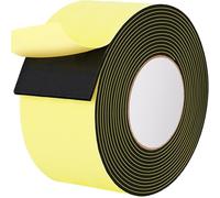 Rusoz Cinta De Espuma Adhesiva Autoadhesiva 5cm x 0.3cm x 3m, Burlete Aislante Para Puertas Y Ventanas, spuma Burlete Adhesivo de Alta Densidad Insonorizante, AnticolisióN, Resistente A La Intemperie