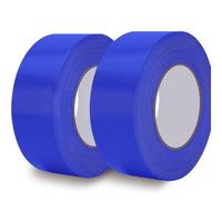 Rusoz Cinta textil de 2 rollos, cinta blindada extra fuerte, cinta de pato de 20 m x 25 mm, cinta de reparación impermeable resistente al desgarro para tuberías, alfombras, sellos, reparaciones, azul