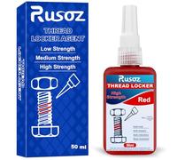 Rusoz Fijador Tornillos Alta Resistencia 50ml Sellador Adhesivo Anaeróbico para Pegar Tornillos Metal Roscas Adhesivo Alta Temperatura Fijador Roscas (Rojo)