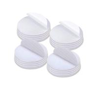Rusoz Fuerza Industrial Cinta Coble Cara Reforzada 20 Piezas Tiras Adhesivas Para Colgar Cuadros Blanco Redondo 3.8cm Belcro Adhesivo Ferte Para DIY Cortinas, Marcos y Cuadros