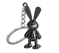 Rusoz Llavero Conejo Negro,3D Conejo De Dibujos Animados Llaveros Aleación De Zinc Mini Lindo Llavero Originales Regalos Para Amigo,mujer Y Hombre