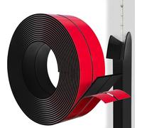 Rusoz Protector de Esquinas Negro Impermeable Anti-Manchas 2cm x 3.3m, Multifuncional Esquineras Protectoras para Bordes, Protección Decorativa Muebles y Paredes