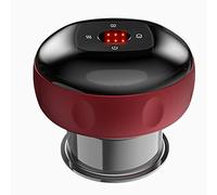 Ruspela Máquina masajeadora eléctrica de terapia de ventosas, masajeador eléctrico de terapia de ventosas, herramienta de masaje de raspado de compresión caliente para reducción de celulitis