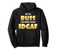 Russ Costume Idgaf Funny Meme Russ Halloween Costume Russel Sudadera con Capucha