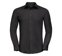 Russel Collection Camisa de manga larga de popelina d polialgodón (BC1018)