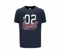 Russell Athletic Camiseta de Manga Corta Amt A30101 Azul Oscuro Hombre, Talla S