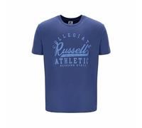 Russell Athletic Camiseta de Manga Corta Amt A30211 Azul Hombre, Talla S