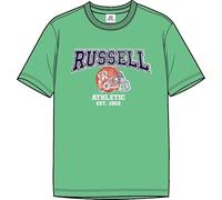 Russell Athletic Camiseta de Manga Corta Amt A30421 Verde Hombre, Talla M