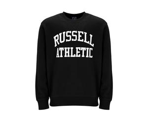 Russell Athletic Iconic2 - Sudadera con Cuello Redondo, Color Negro