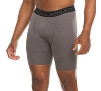 Russell Athletic Mens Dri-Power 6 Inch Compression Short, Black Heather, X-Large