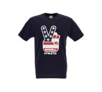 Russell Athletic S/S Crewneck tee Camiseta De Manga Corta, Navy, L
