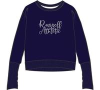 RUSSELL ATHLETIC Sudadera con Texto en inglés, Azul, S para Mujer