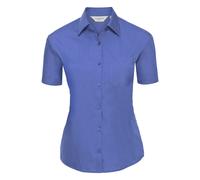 Russell Collection - Camisa de Popelina de Manga Corta para Mujer UTRW9460_30