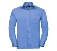 Russell Collection Camisa Formal de Popelina para Hombre (PC5791)