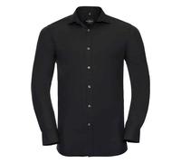Russell Collection Camisa Formal Ultimate de Elástico de Manga Larga (PC6002)