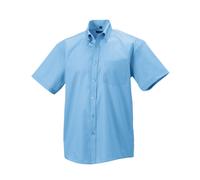 Russell Collection - Camisa Ultimate de Sin Necesidad de Planchado de Manga Cort
