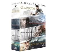 Russell Crowe - 4 grands films : Gladiator + Master and Commander + Robin des Bois + La promesse d'une vie [Francia] [DVD]