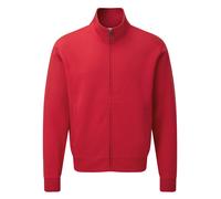 Russell de Algodón Auténtico Cremallera Completa Sudadera Jacket Vertical Collar