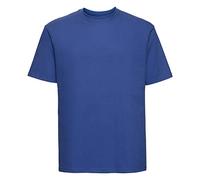 RUSSELL de los Hombres súper Ringspun Clásico Camiseta - Corto Manga Casual tee - Azul Celeste (XS)