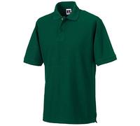 Russell Europe: Polo resistente hasta 6XL R-599M-0. Verde botella. XXXXXXL
