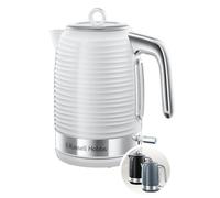 Russell Hobbs 000294468000 24360 - 70, 2400 W, 1.7 Litros, Plástico, Blanco | Función de cocción rápida para 1 - 3 tazas, filtro de cal extraíble, indicador de nivel de agua, tapa extraíble, base de 360°